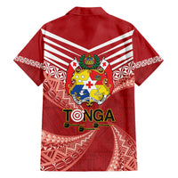 Tonga Darts Family Matching Summer Maxi Dress and Hawaiian Shirt Tongan Ngatu Pattern