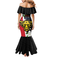 Personalised Philippines Carabao Mermaid Dress Filipino Sun Mix Sampaguita Flower LT14 - Polynesian Pride