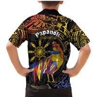 Philippines Sarimanok Family Matching Mermaid Dress and Hawaiian Shirt Papanok Legendary Bird Okir Polynesian Pattern LT14 - Polynesian Pride