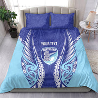Northland 2026 Rugby Custom Bedding Set NZ Maori Silver Fern LT14 - Polynesian Pride
