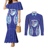 Northland 2026 Rugby Custom Couples Matching Mermaid Dress and Long Sleeve Button Shirt NZ Maori Silver Fern