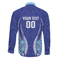 Northland 2026 Rugby Custom Family Matching Summer Maxi Dress and Hawaiian Shirt NZ Maori Silver Fern LT14 Son's Shirt Blue - Polynesian Pride