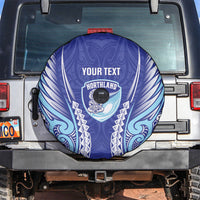 Northland 2026 Rugby Custom Spare Tire Cover NZ Maori Silver Fern LT14 Blue - Polynesian Pride