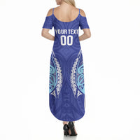 Northland 2026 Rugby Custom Summer Maxi Dress NZ Maori Silver Fern LT14 - Polynesian Pride