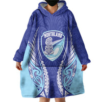 Northland 2026 Rugby Custom Wearable Blanket Hoodie NZ Maori Silver Fern LT14 - Polynesian Pride