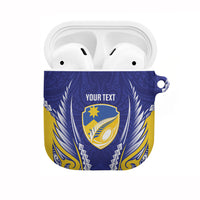 Otago 2026 Rugby Custom AirPods Case NZ Maori Silver Fern LT14 Blue - Polynesian Pride