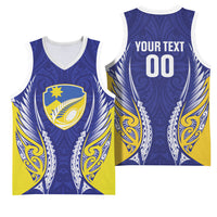 Otago 2026 Rugby Custom Basketball Jersey NZ Maori Silver Fern LT14 - Polynesian Pride