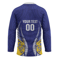 Otago 2026 Rugby Custom Hockey Jersey NZ Maori Silver Fern LT14 - Polynesian Pride