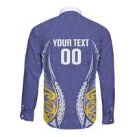 Otago 2026 Rugby Custom Long Sleeve Button Shirt NZ Maori Silver Fern LT14 - Polynesian Pride