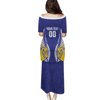 Otago 2026 Rugby Custom Puletasi NZ Maori Silver Fern LT14 - Polynesian Pride