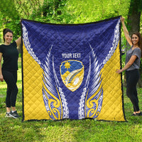 Otago 2026 Rugby Custom Quilt NZ Maori Silver Fern LT14 - Polynesian Pride