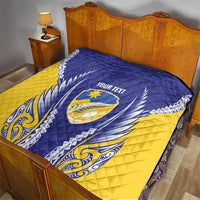 Otago 2026 Rugby Custom Quilt NZ Maori Silver Fern LT14 - Polynesian Pride