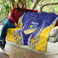 Otago 2026 Rugby Custom Quilt NZ Maori Silver Fern LT14 - Polynesian Pride