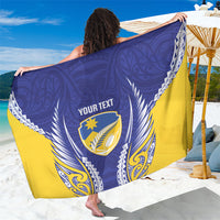 Otago 2026 Rugby Custom Sarong NZ Maori Silver Fern LT14 One Size 44 x 66 inches Blue - Polynesian Pride