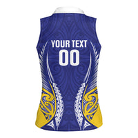 Otago 2026 Rugby Custom Women Sleeveless Polo Shirt NZ Maori Silver Fern LT14 - Polynesian Pride