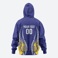 Otago 2026 Rugby Custom Zip Hoodie NZ Maori Silver Fern LT14 - Polynesian Pride