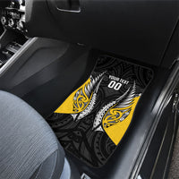 Taranaki 2026 Rugby Custom Car Mats NZ Maori Silver Fern LT14 - Polynesian Pride