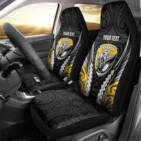 Taranaki 2026 Rugby Custom Car Seat Cover NZ Maori Silver Fern LT14 - Polynesian Pride