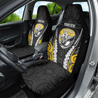 Taranaki 2026 Rugby Custom Car Seat Cover NZ Maori Silver Fern LT14 - Polynesian Pride