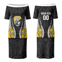 Taranaki 2026 Rugby Custom Couples Matching Puletasi and Hawaiian Shirt NZ Maori Silver Fern LT14 - Polynesian Pride