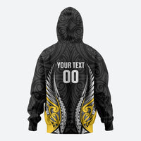 Taranaki 2026 Rugby Custom Hoodie NZ Maori Silver Fern