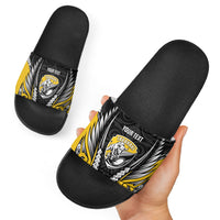 Taranaki 2026 Rugby Custom Slide Sandals NZ Maori Silver Fern