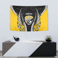 Taranaki 2026 Rugby Custom Tapestry NZ Maori Silver Fern LT14 - Polynesian Pride