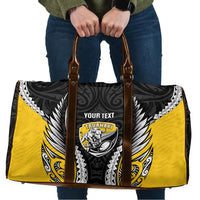Taranaki 2026 Rugby Custom Travel Bag NZ Maori Silver Fern LT14 Black - Polynesian Pride
