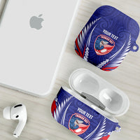 Tasman Bay 2026 Rugby Custom AirPods Case NZ Maori Silver Fern LT14 - Polynesian Pride