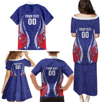 Tasman Bay 2026 Rugby Custom Family Matching Puletasi and Hawaiian Shirt NZ Maori Silver Fern