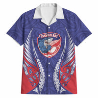 Tasman Bay 2026 Rugby Custom Hawaiian Shirt NZ Maori Silver Fern LT14 Blue - Polynesian Pride