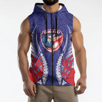 Tasman Bay 2026 Rugby Custom Sleeveless Zip Hoodie NZ Maori Silver Fern LT14 - Polynesian Pride