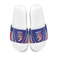 Tasman Bay 2026 Rugby Custom Slide Sandals NZ Maori Silver Fern