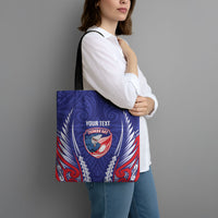 Tasman Bay 2026 Rugby Custom Tote Bag NZ Maori Silver Fern LT14 - Polynesian Pride