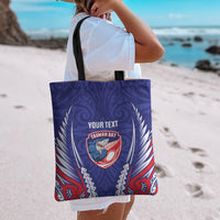 Tasman Bay 2026 Rugby Custom Tote Bag NZ Maori Silver Fern LT14 - Polynesian Pride