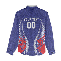 Tasman Bay 2026 Rugby Custom Women Casual Shirt NZ Maori Silver Fern LT14 - Polynesian Pride