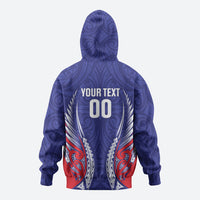 Tasman Bay 2026 Rugby Custom Zip Hoodie NZ Maori Silver Fern LT14 - Polynesian Pride