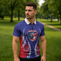 Tasman Bay 2026 Rugby Custom Zipper Polo Shirt NZ Maori Silver Fern LT14 - Polynesian Pride