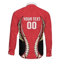 Waikato 2026 Rugby Custom Family Matching Puletasi and Hawaiian Shirt NZ Maori Silver Fern LT14 Son's Shirt Red - Polynesian Pride