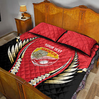 Waikato 2026 Rugby Custom Quilt Bed Set NZ Maori Silver Fern