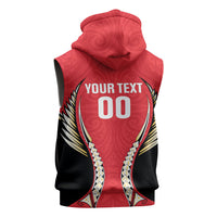Waikato 2026 Rugby Custom Sleeveless Hoodie NZ Maori Silver Fern LT14 - Polynesian Pride