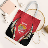 Waikato 2026 Rugby Custom Tote Bag NZ Maori Silver Fern LT14 White Strap One Size Red - Polynesian Pride