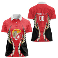 Waikato 2026 Rugby Custom Women Polo Shirt NZ Maori Silver Fern LT14 - Polynesian Pride