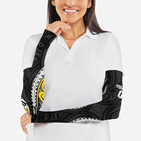 Wellington 2026 Rugby Custom Arm Sleeves NZ Maori Silver Fern LT14 - Polynesian Pride