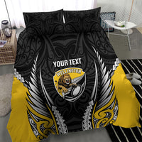 Wellington 2026 Rugby Custom Bedding Set NZ Maori Silver Fern LT14 - Polynesian Pride