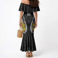 Wellington 2026 Rugby Custom Mermaid Dress NZ Maori Silver Fern LT14 - Polynesian Pride