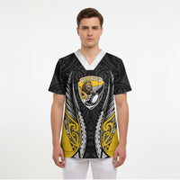 Wellington 2026 Rugby Custom Scrub Top NZ Maori Silver Fern