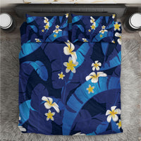 Teal Purple Banana Leaf Hawaii Bedding Set Lau Maia Plumeria Tropical Summer Vibes LT14 Teal Purple - Polynesian Pride