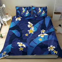 Teal Purple Banana Leaf Hawaii Bedding Set Lau Maia Plumeria Tropical Summer Vibes LT14 - Polynesian Pride