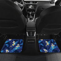Teal Purple Banana Leaf Hawaii Car Mats Lau Maia Plumeria Tropical Summer Vibes LT14 Set 2pcs - Back Teal Purple - Polynesian Pride